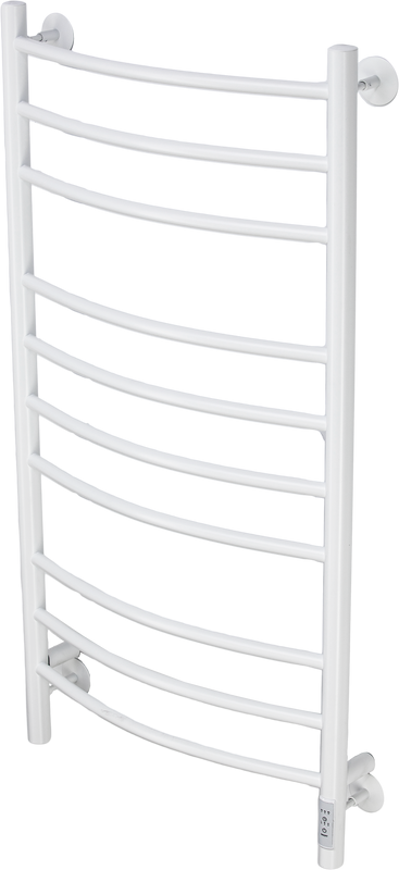 Полотенцесушитель электрический Comfysan Noumi EC-10 100x55 см, подключение справа, слева, матовый белый, лесенка, из стали