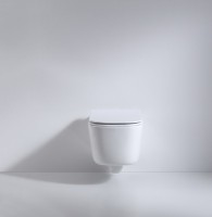 Унитаз подвесной beWash Schutz BKWHR002510 безободковый, с микролифтом, белый глянец