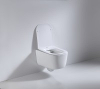 Унитаз подвесной beWash Schutz BKWHR002510 безободковый, с микролифтом, белый глянец