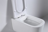 Унитаз подвесной beWash Schutz BKWHR002510 безободковый, с микролифтом, белый глянец