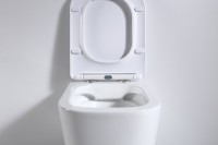 Унитаз подвесной beWash Schutz BKWHR002510 безободковый, с микролифтом, белый глянец