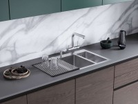 Смеситель для кухни Omoikiri Takamatsu-S BN нержавеющая сталь