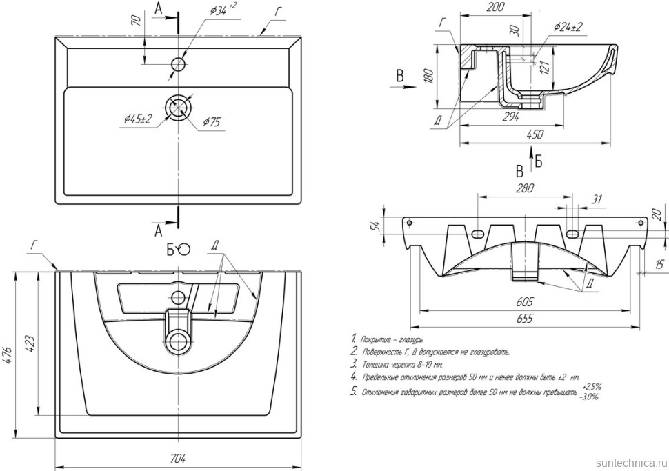 Тумба с раковиной Brevita Vega 70 подвесная, зеленая, золото