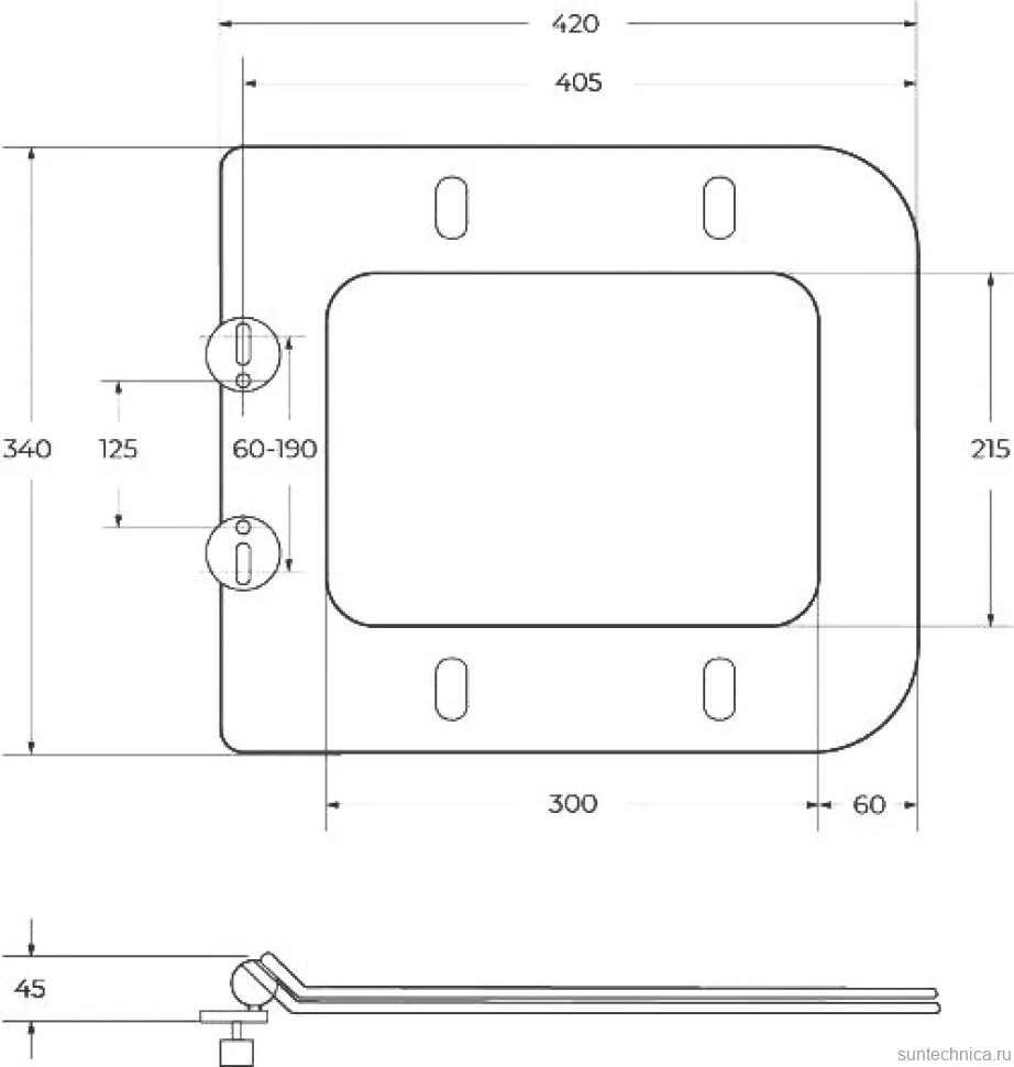 Унитаз подвесной BelBagno Ardente-R BB520CH-TOR безободковый, крышка BB3103/3106SC с микролифтом