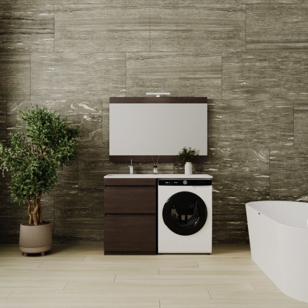 Мебель для ванной комнаты Style Line Даллас 120 Люкс Plus напольная, венге L