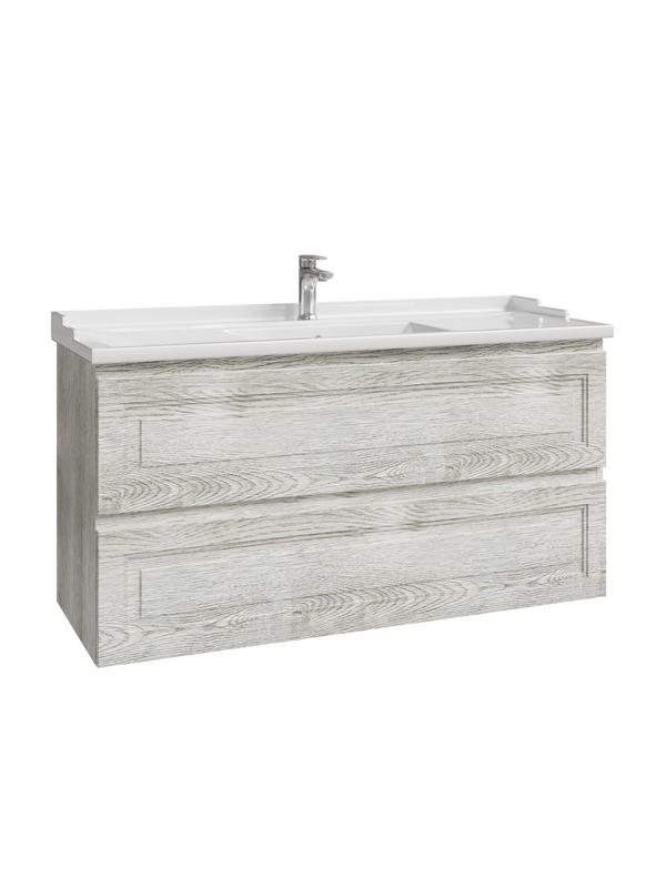 Тумба с раковиной Caprigo Wales 120 белый клен