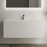 Тумба с раковиной Sancos Snob R 120 см, bianco, раковина CN7017