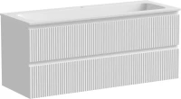 Тумба с раковиной Sancos Snob R 120 см, bianco, раковина CN7017