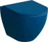 Унитаз подвесной Grossman GR-4455BLMS безободковый, синий матовый