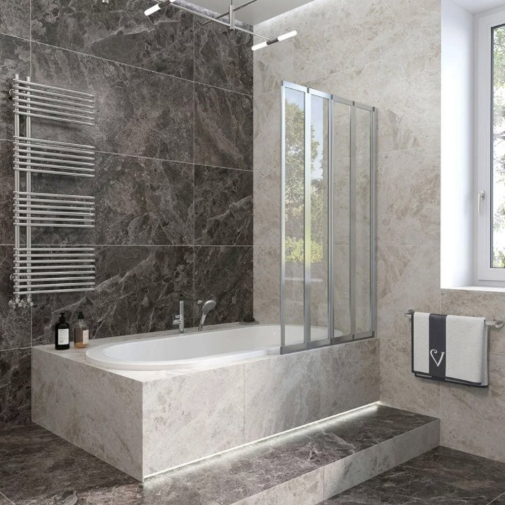 Шторка на ванну Veconi Palau PL-74R 90 см