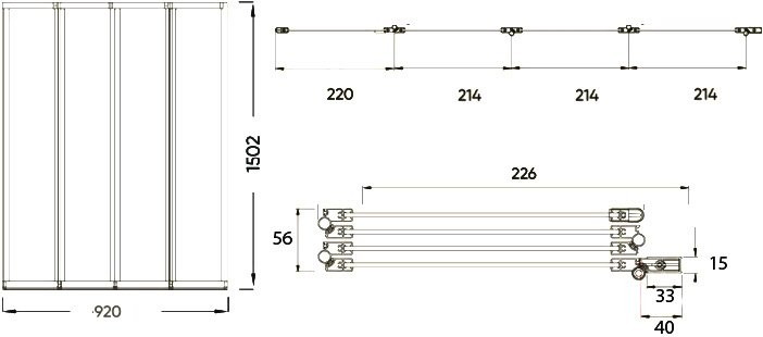 Шторка на ванну Veconi Palau PL-74R 90 см