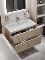 Тумба под раковину без столешницы Grossman Луксор 80 матовая бежевая