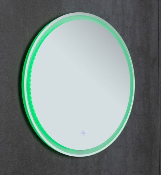 Зеркало круглое Aquanet Арт D 800 LED RGB с подсветкой, белое