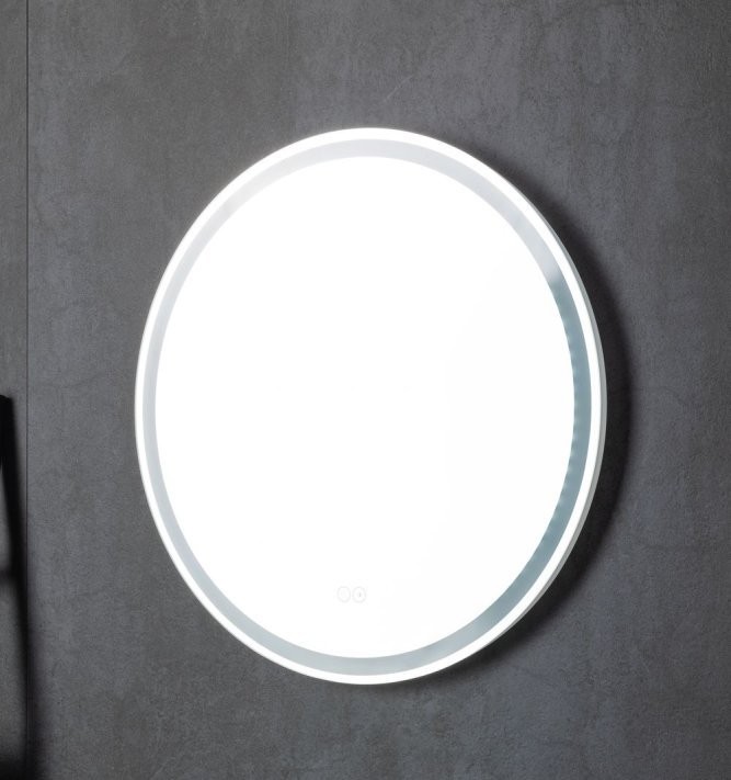 Зеркало круглое Aquanet Арт D 800 LED RGB с подсветкой, белое