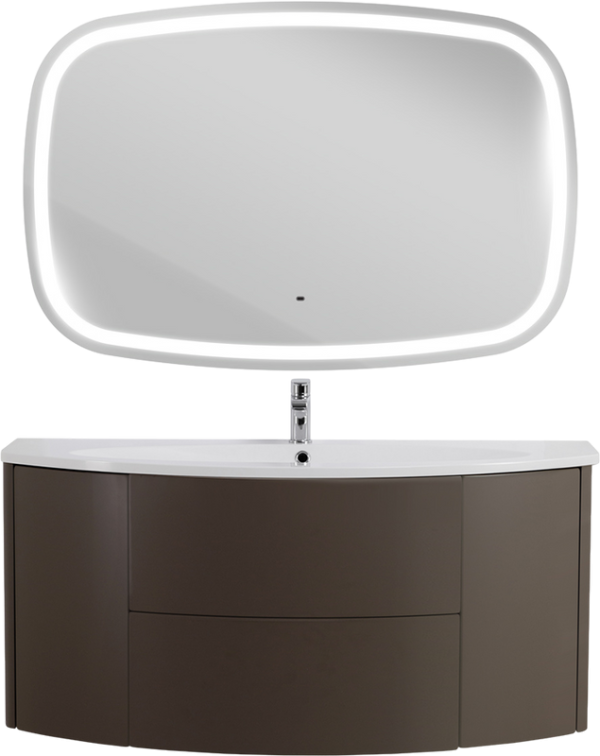 Мебель для ванной комнаты Cezares Eden 120 grigio talpa opaco, раковина 50178