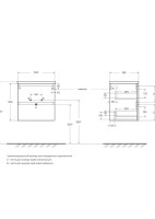 Тумба с раковиной BelBagno Kraft 39 50 подвесная, матовая темно-серая, раковина bb500/390etl