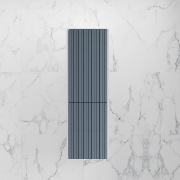 Шкаф пенал для ванной Style Line Стокгольм 36 подвесной, графит софт