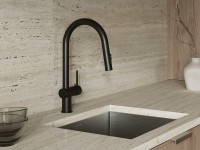 Смеситель для кухни Cersanit Браско (Brasko) 68225 матовый черный