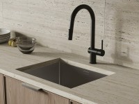 Смеситель для кухни Cersanit Браско (Brasko) 68225 матовый черный