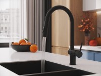 Смеситель для кухни Cersanit Браско (Brasko) 68225 матовый черный