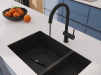 Смеситель для кухни Cersanit Браско (Brasko) 68225 матовый черный