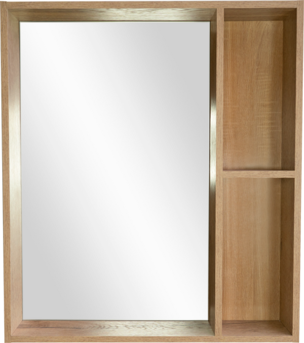 Зеркало Bellezza Рона натуральный дуб