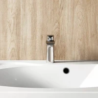 Смеситель для раковины Ravak Flat X070117 нержавеющая сталь Смеситель для раковины Ravak Flat X070117 нержавеющая сталь