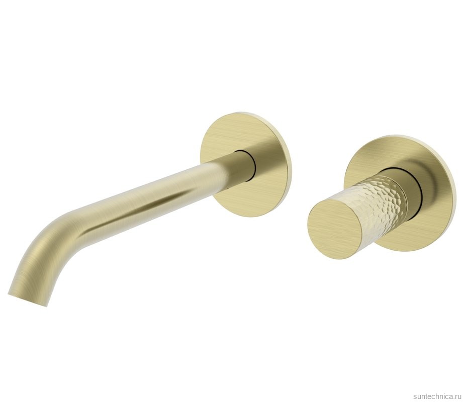 Смеситель для раковины Vincea Аура VBFW-6AU1BG С ВНУТРЕННЕЙ ЧАСТЬЮ, брашированное золото