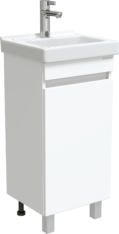 Тумба под раковину Onika Милтон Квадро 40 напольная, белая