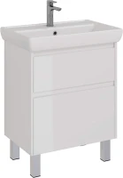 Тумба с раковиной Lemark Combi 70 белая глянцевая Тумба с раковиной Lemark Combi 70 белая глянцевая