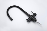 Смеситель для кухни Paulmark Salix Sa213419-BLM с гибким изливом, черный