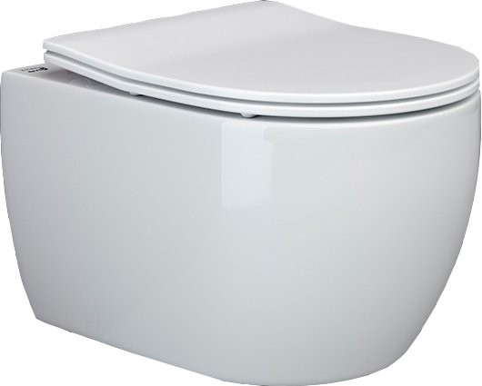 Комплект Унитаз подвесной Ceramica Nova Play CN3001 безободковый + Инсталляция Geberit Duofix Delta 458.124.21.1