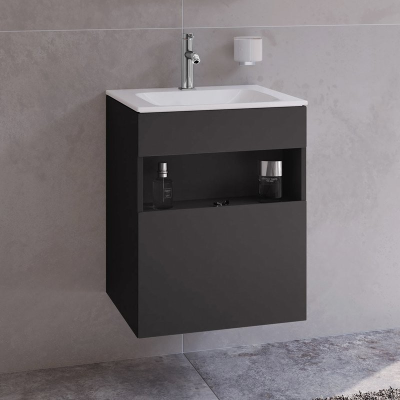 Тумба с раковиной Keuco Stageline 32842 50 см, вулканит
