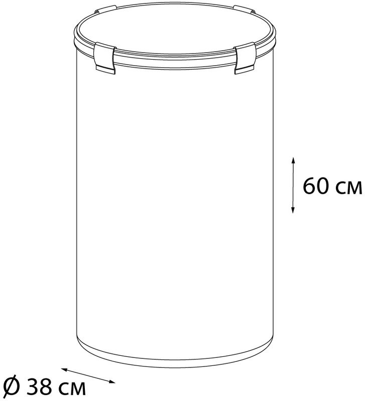 Корзина для белья Fixsen 1000 FX-1031A