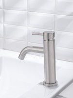 Смеситель для раковины РМС SUS128 SUS128-001F сталь Смеситель для раковины РМС SUS128 SUS128-001F сталь