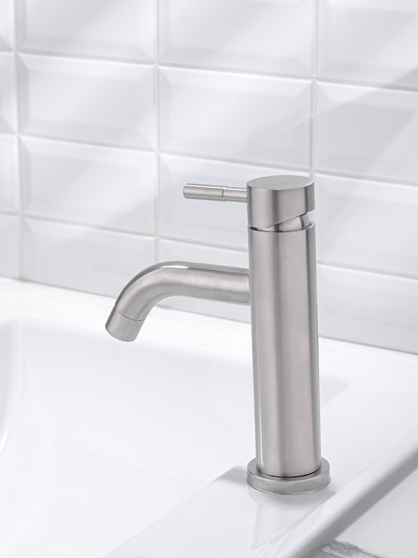 Смеситель для раковины РМС SUS128 SUS128-001F сталь