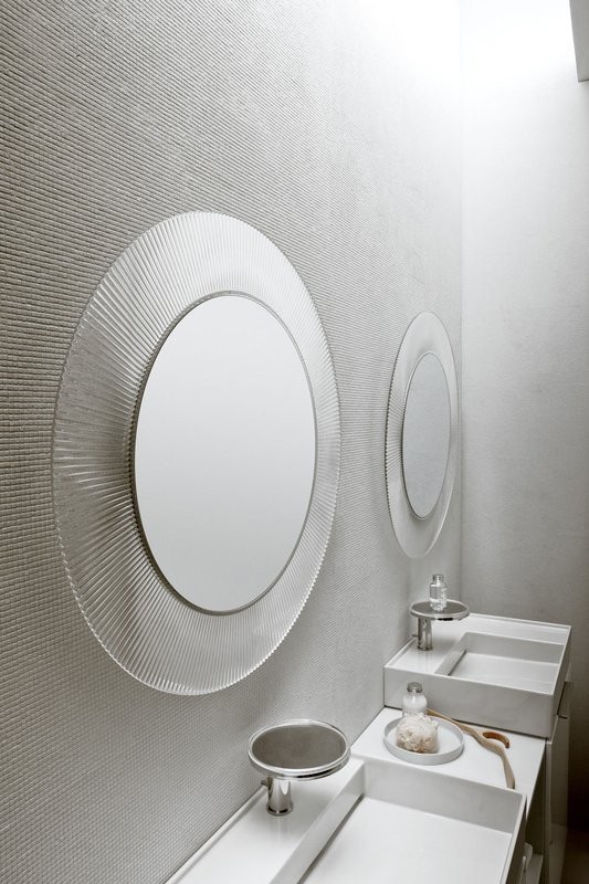 Зеркало круглое Laufen Kartell by Laufen 80 прозрачное, с подсветкой