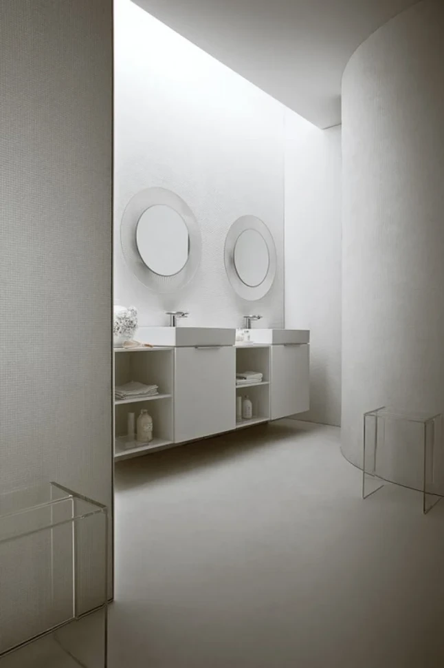 Зеркало круглое Laufen Kartell by Laufen 80 прозрачное, с подсветкой