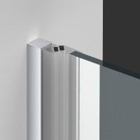 Душевая дверь в нишу Vincea Alpha VDP-3AL100CL 100x195, профиль хром