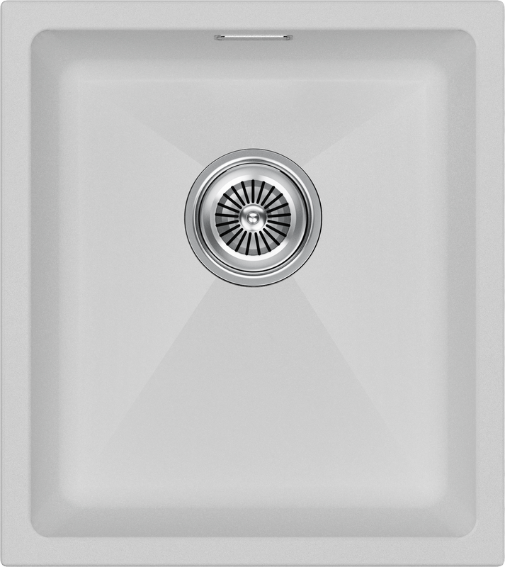 Комплект Мойка Paulmark Lumi LU41-WH белая + Измельчитель Intenso