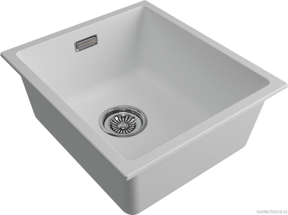 Комплект Мойка Paulmark Lumi LU41-WH белая + Измельчитель Intenso