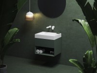 Тумба с раковиной Ravak Lite SD 60 серо-зеленая Тумба с раковиной Ravak Lite SD 60 серо-зеленая