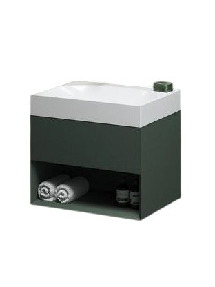 Тумба с раковиной Ravak Lite SD 60 серо-зеленая