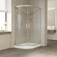 Душевой уголок Vegas Glass ZS-F 110*80 07 01 профиль матовый хром, стекло прозрачное