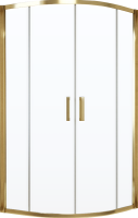 Душевой уголок Vegas Glass ZS Tur Novo 120 09 10 профиль золото, стекло сатин