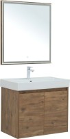 Тумба с раковиной Aquanet Nova Lite 75 дуб рустикальный, с дверками