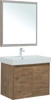 Тумба с раковиной Aquanet Nova Lite 75 дуб рустикальный, с дверками