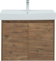 Тумба с раковиной Aquanet Nova Lite 75 дуб рустикальный, с дверками