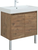 Тумба с раковиной Aquanet Nova Lite 75 дуб рустикальный, с дверками