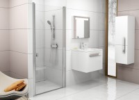 Душевая дверь в нишу Ravak Chrome CSD1-80 Transparent, профиль блестящий